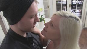 Stepson jerks off in his step mother&amp;#039;s face