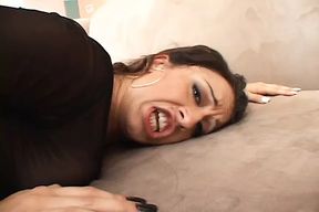 Cute slut Rikki White Takes Huge Black Cocks In The Ass