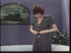 Mature MILF gets even with hubby's mistress and eats her ass on the kin couch