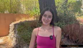 young slut pnlope in her first casting porn