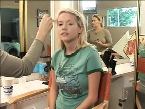 Sexy blond bitch gets tight ass and pussy waxed and gets cumshot after giving BJ