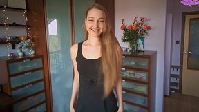 Stepsister Flashes Pussy, Begs to Jerk My Cock