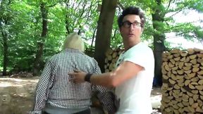 Busty Granny Fucked with Condom and Cum in Mouth From Huge Amateur Cock