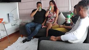 Husband Watches in Agony as Two Buddies Rail His Wife