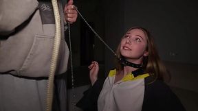 Slutty Coed Gets Gangbanged at a Party by Huge Cocks