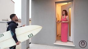 Charline the Seductress Gives in to Her Surfer Neighbor