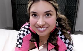 Petite Chunky Cutie Eats Anal Creampie