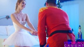 Petite Ballerina Molly deepthroats and rides Nutcracker Prince