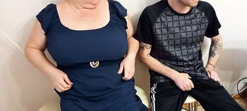 she jerks off my cock and helps me finish