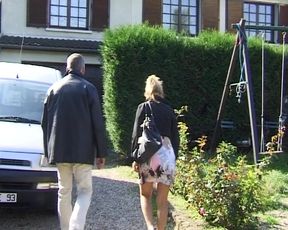 Classy French sluts sharing sperm after anal foursome