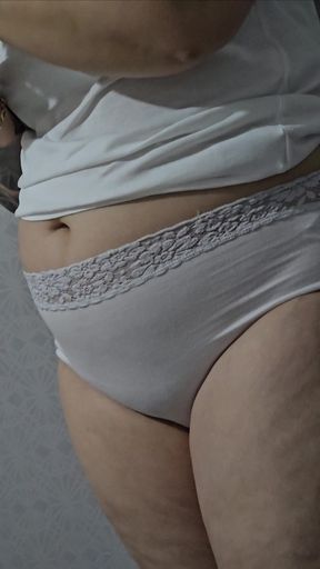 Step mom in panties in step son almost caught him with hand on his dick