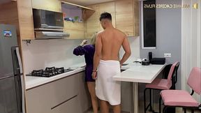 Flirting with my stepbrother - Petite stepsister gives her stepbrother a good fuck