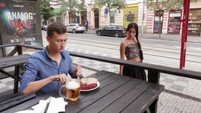 Beautiful Black-Haired Czech Babe Travels Ab - Riding