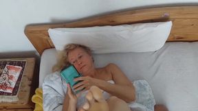 Amateur Blonde Wife Enjoys Sex in Close-up