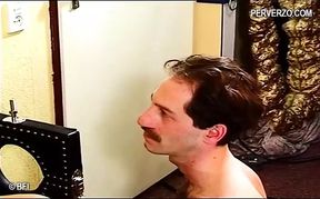 BDSM domination in threesome sex game