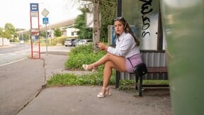 I picked up a hot slut at the bus stop! - Ariana Van X