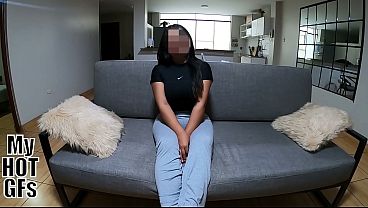 Young Lorena Moon confesses at a porn casting