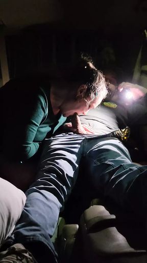 Wife fucks total stranger in a public parking lot in front of husband