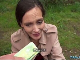 This aged server had not ever had sex with a stranger previous to - Public Agent