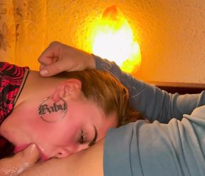 Closeup wet sloppy Facefuck BEST BLOWJOB EWER