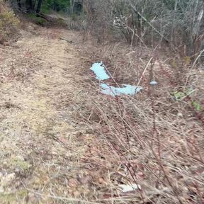 pee sexy on the forest so cool