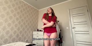 Step Sister Caught Jerking off