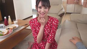 Young Japanese chick got fucked in the bath house by her boyfriend