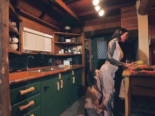 Tattooed Wifey Makes Cabbage Soup and Creampie for Massive Jock Hipster