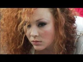 Nice redhead bitch with round tits gets a good fuck from sexy hunk in room