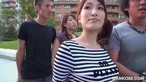 Shy Japanese Besties get Down to Business! Foursome by Manko88