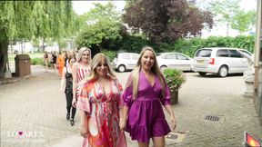 15 girls in one big mansion is guaranteed a horny girls only orgy!