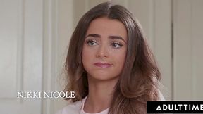 Nikki Nicole Dips Into Pussy, Fucking Stepmom Sadie Summers To Find Out If She's A Dyke