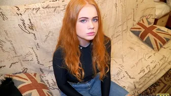 Russian teen Rose Wild gets rough deepthroat and hard fuck to pay off debt