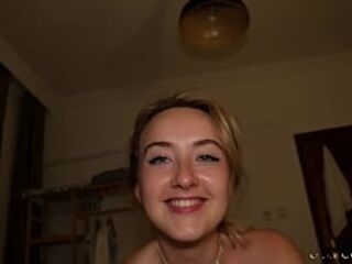 Intensive sextape with cute blond on vacation