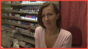 Mature beauty from the tobacconist