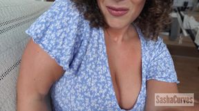 Snuggled, Then Squashed Between Stepmommy's Cleavage