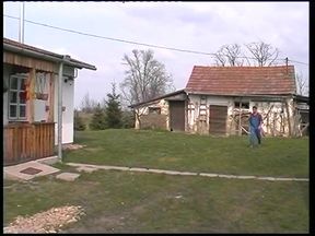 Horny granny wants younger guy to fuck her in the backyard