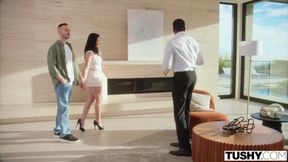 TUSHY Anal-Obsessed Hottie Scarlett Alexis Has Intense Double Penetration Orgasm