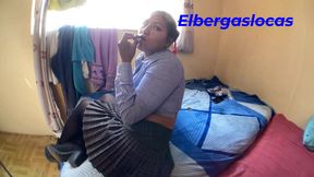 I visited my best friend but there was only his sister, so I decided to seduce her into agreeing to fuck me