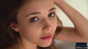 Ukrainian teen beauty shows off her luscious body