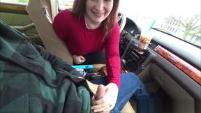Very Risky Public Car Blowjob And Oral Creampie