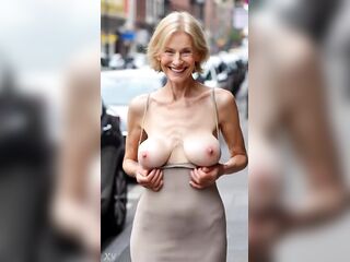 Older Sweethearts Nipp Slide – Massive Saggy Breasts Jiggling NO BRASSIERE Part 5 [AI generated]