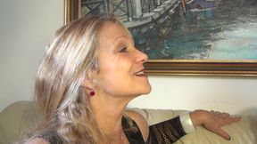 Horny milfs get a hard fuck in turns after gagging on a monster cock