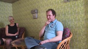 Amateur Threesome with Double Penetration and Anal to Mouth