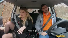 Seductive blonde student gets drilled in missionary and reverse cowgirl