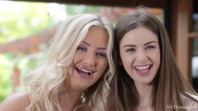 Cayla Lions & Stella Cox Art Of Kissing Lesbian Sex