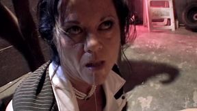 Horny girl gets bitch holes drilled by two monster cocks to massive cumshot