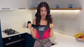 I try to convince my girlfriend that she loves anal sex. She really is an anal slut!