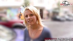 German student persuaded to have sex casting on the street