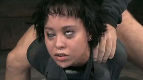 Short-haired milf gets fucked by two guys in sensational BDSM clip